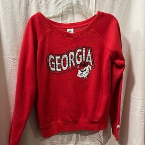 Georgia Bulldogs Russell V-neck sweatshirt